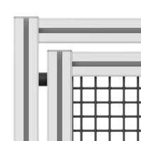 52-420-1 MODULAR SOLUTIONS DOOR PART<br>25MM X 15MM RUBBER DOOR STOP M6 STUD